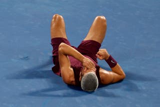 Carlos Alcaraz suffered a scary fall during his first round match at the Japan Open last month